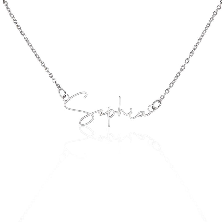 Personalized name necklace