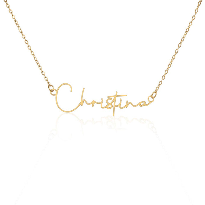 Personalized name necklace